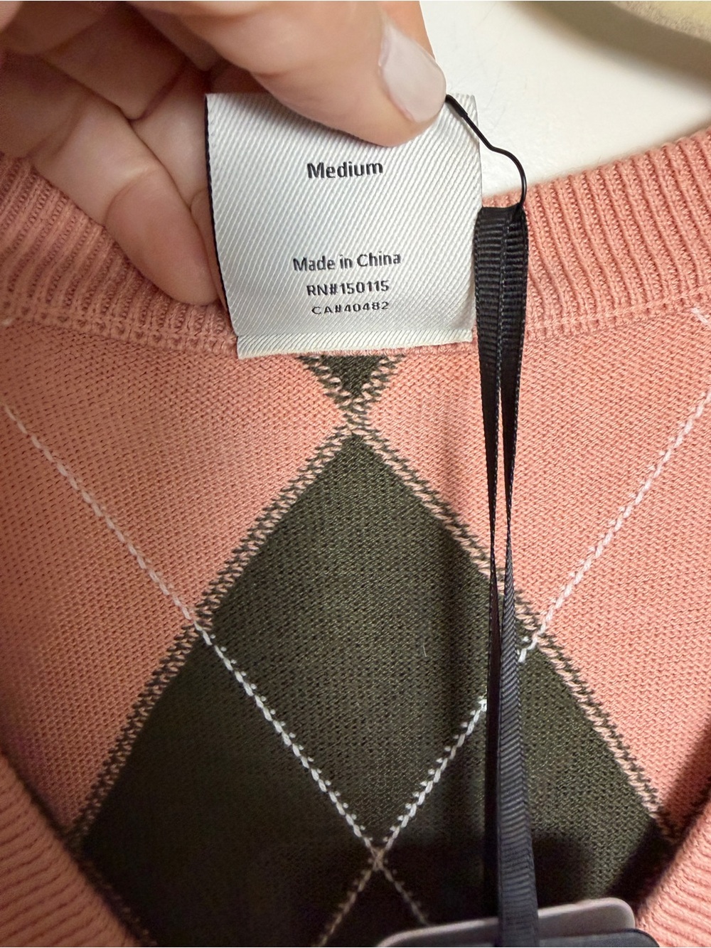 NWT Varley Avika Argyle Sweater - Picture 3 of 8